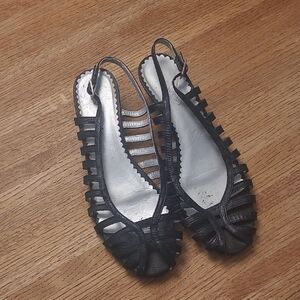 Nine West Black Women's Slingback Sandals